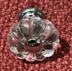 Glass And Silver Drawer’s Knobs Set Of Five