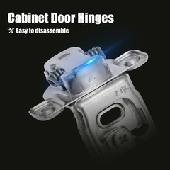 20 Pack 1/2″ Overlay Soft Close Face Frame 105° Compact Cabinet Hinges Handware