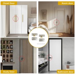 Adjustable Door Ball Catch Set 2 Pack Stainless Steel Magnetic Hidden Catch