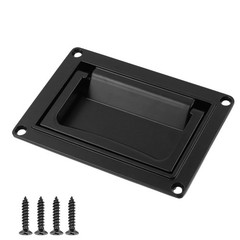 Recessed Pull Handle Heavy Duty Zinc Alloy Flush Hatch Toolbox Handle Black