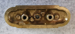 Vintage Amerock?? Brass Cabinet Knob Drawers Pull Backplate 3-1/4″ long