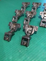 Lot of 8 Blum 38C355-01 Compact 1-1/2″ Overlay Cabinet Hinge Self Closing