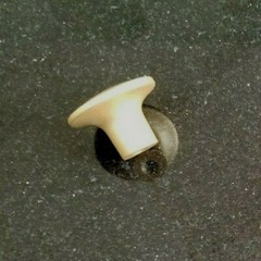 Knob 1-1/4″ Diameter Matte Gold Schwinn Hardware 59341 Knob, w Mounting Screws