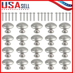 20PCS Cabinet Knobs Drawer Pulls Door Handles Kitchen Hardware Brushed Nickel