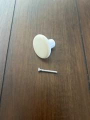 Belwith P865-LAD Light Almond Round Plastic Cabinet Pull Drawer- 1 1/2″