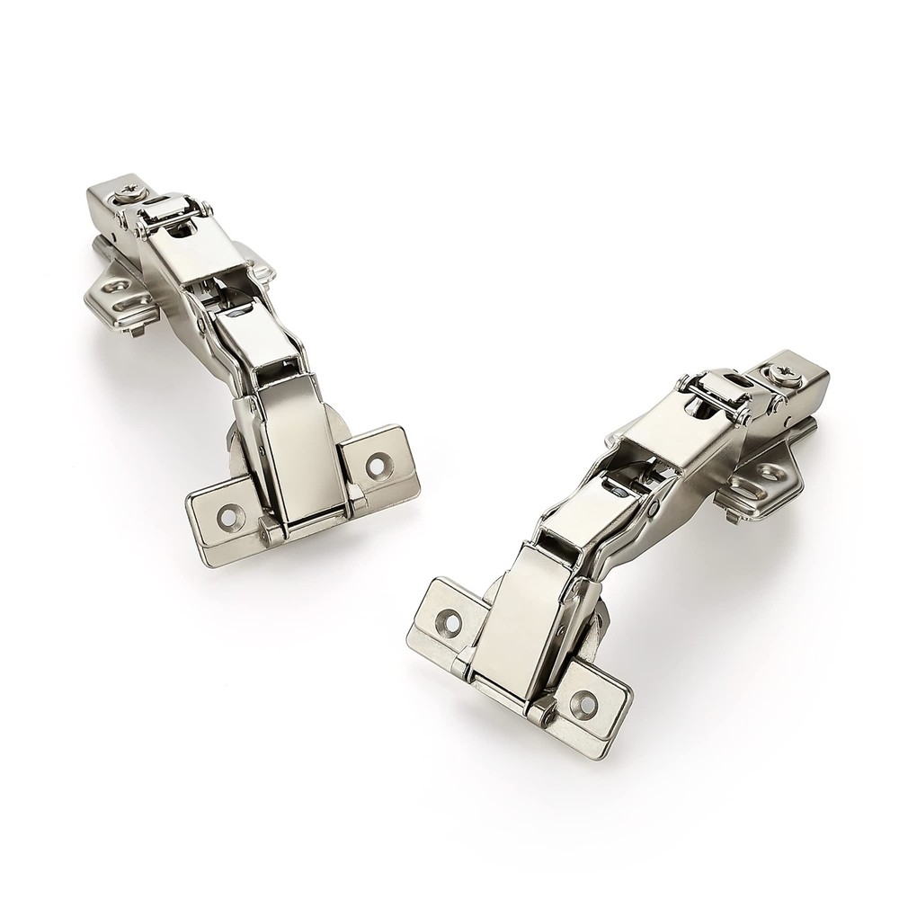 Ravinte 1 Pair 2 Pack Kitchen Cabinet Hinges, 165 165 Degree, Satin Nickel