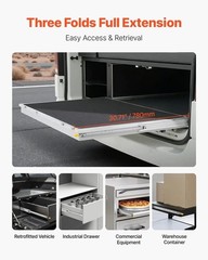 Locking 30-Inch Ball Bearing Drawer Slides – 250 lbs Capacity & Smooth Operation