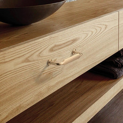 Asidrama 2 Pack 3 Inch(76mm) Brushed Brass Kitchen Cabinet Handles, Cabinet Pull