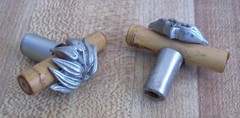 VICENZA DESIGNS PALMARIA BAMBOO LEAF PULL HANDLE KNOB CABINET SATIN NICKEL K1141