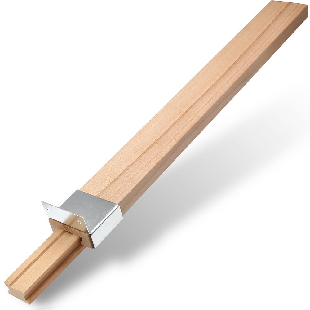 Luomorgo 1 Pack Wooden Drawer Slides Bottom Mount – 16 Inch Classic Center Gu…