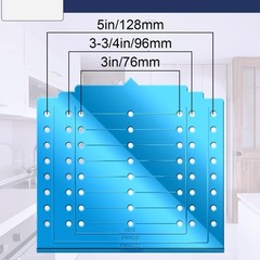 Plantilla Perforadora x3 Para Manijas Y Pomos En Puertas Y Cajones De Mueble NEW
