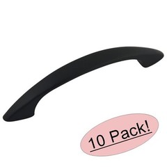 *10 Pack* Cosmas Cabinet Hardware Flat / Matte Black Pulls – #1387FB