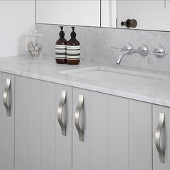 Modern Stainless Steel Kitchen Cabinet Drawer Cupboard Handles Brushed Nickel US