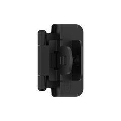 Matte Black 3/8″ Inset Cabinet Hinge Double Demountable 2 Pack