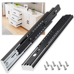 VAGUDE Push to Open Drawer Slides 1 Pair Full Extension 12 14 16 18 20 22 24 …