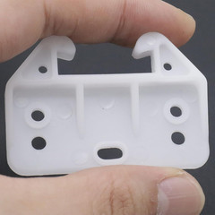 10PCS White Plastic Drawer Guides with Screws Replacement Brackets for Furniture