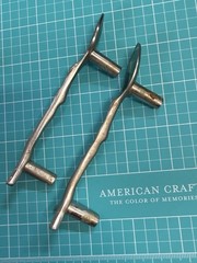 Vintage Twig, Knife, Fork, Spoon drawer/cabinet Pulls lot of 43