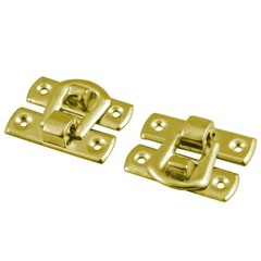 10pcs Toolbox Wooden Case Iron Toggle Box Latch Hasp Gold 30mm x 19mm x 6mm