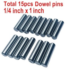 15pcs 1/4×1 Dowel Pins – 1/4 Inch – Metal Dowel Pins Shelf