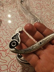 New Antique Cabinet and Drawer handles stylish Silver PAMAR 358A Italy set of 8