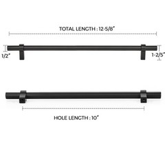 10 Pack Cabinet Handles 10 Inch Black Cabinet Pulls Matte Black Kitchen Cabin
