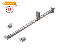 Knape & Vogt 1175P ZC 22 22-5/8″ Zinc Single Track Drawer Pack of 1, Silver