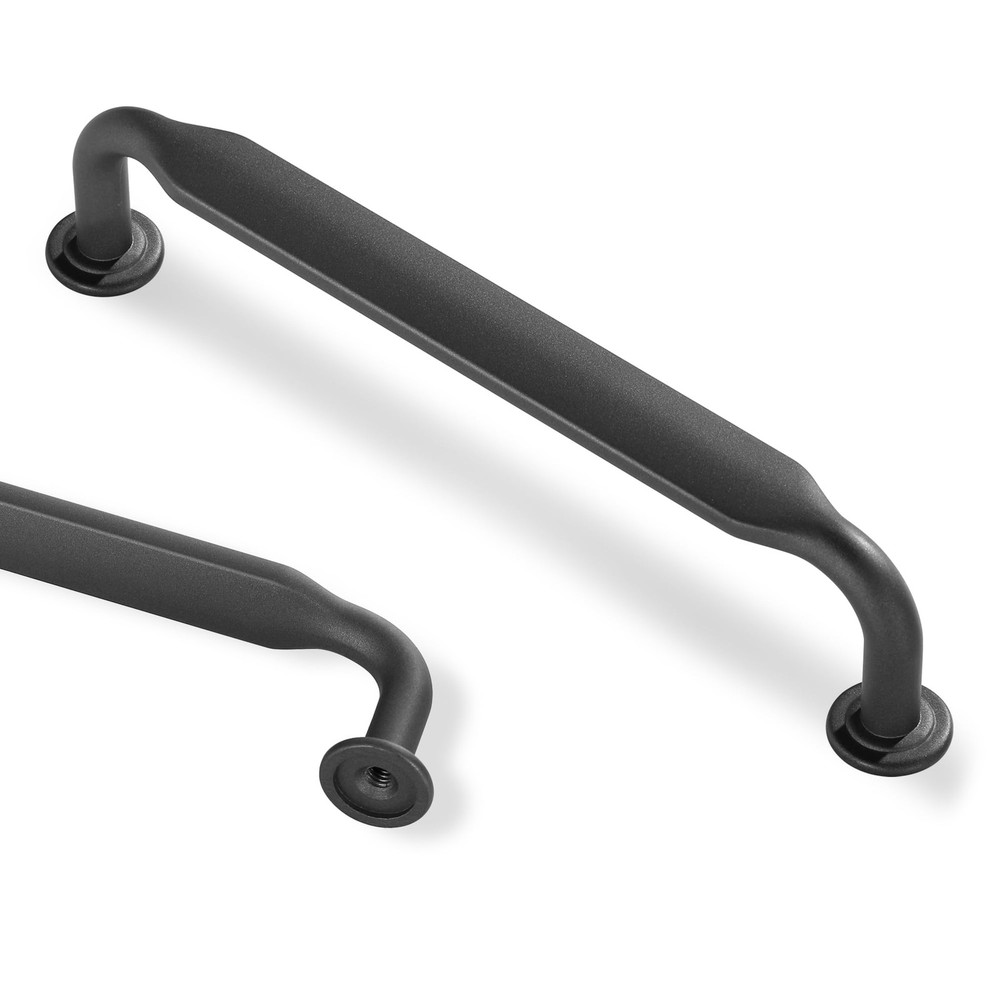 10 PCS Dark Gunmetal Gray Cabinet Pulls 5 Inch 128mm Hole Center Handles