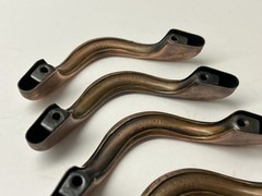 Vintage MCM Boomerang Cabinet Pulls by N.L. Co./Youngstown — RARE Copper Color!!