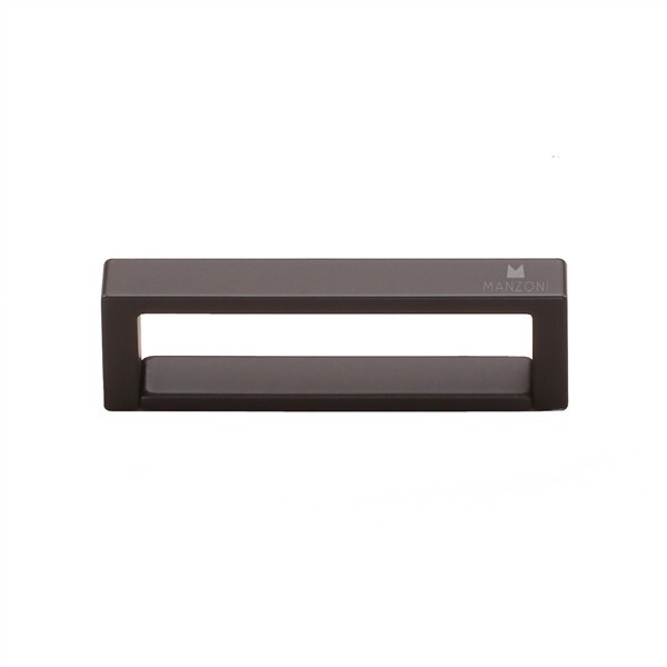 Manzoni MC2780-096-FBN Pull Backplate 96mm (5 pcs) FLAT BLACK New in Box!