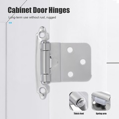 Kitchen Cabinet Hinges 3/8″ Inset Self Closing Face Mount For Cupboard Door Lot