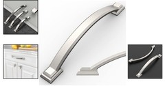 Elegant 10 Pack Brushed Nickel Cabinet Pulls – Easy Install, Arch Design, 7 Inch