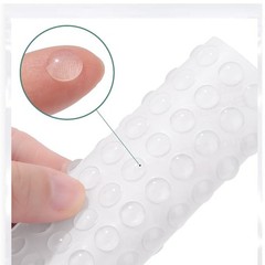 200pcs Cabinet Door Bumpers Clear Self 8x2mm 200pcs, Transparency
