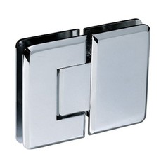 Oceana Heavy Duty 180° Glass to Glass Hinge with 5° Offset – Polished Chrome