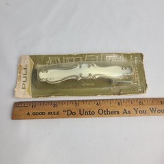 Vintage W.T. Grant NOS Brass Drawer Cabinet Pull Handle Brass French Provencial