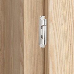 4 Pack (2 Pair) Satin Brushed Nickel Cabinet Hinges for Kitchen Cabinet Door..