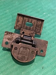 (1) Grass 830 Self Closing Bronze Cabinet Hinge w/ 830-33 mounting base plate
