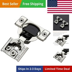 10 Pack 5 Pairs 1/2 inch Overlay Soft Close Hinges for Kitchen Cabinet Hinges…
