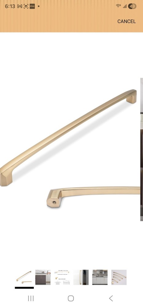 POVEFONK 10 Pack Champagne Bronze Cabinet Pulls Gold Cabinet Handles 10 inch