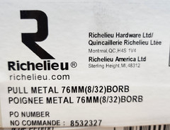 Richelieu BP20576BORB Pull Metal Brushed Oil-Rubbed Bronze (Qty 20) *PI