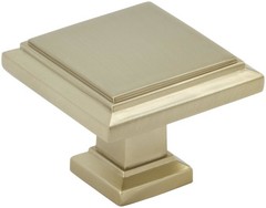 Amerock BP36758 Appoint 1-1/4 Inch Square Cabinet Knob – Gold