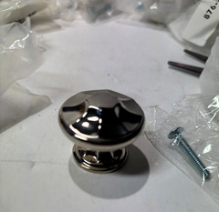 Schaub & Company Empire Round Cabinet Knobs 1-3/8″ Designer Nickel Lot of 25