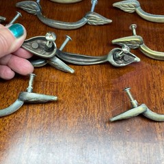 4 Leaf Drawer Pull Cabinet Handles Metal Gold Color