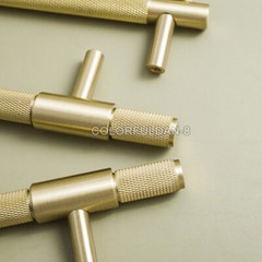 1PCS Brass Knurling/Textured Cabinet Knobs Drawer Door Pulls Furniture Handles