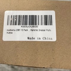 Asidrama 10 Pack 5” 128mm Brushed Gold Kitchen Cabinet Handles Drawer Pulls NIB