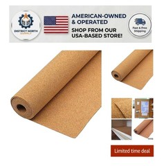 Scratch-Resistant Natural Cork Roll – Perfect for Drawers & Shelving 16″ x 2ft