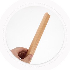 2Pcs Reusable Wooden Drawer Handles Khaki Wood Pulls for Kitchen Cabinets