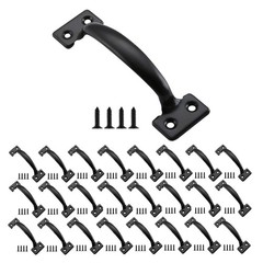 25 Pack 5-3/4 inch Gate Pull Handle Fence Door Handle Cabinet Pulls with Scre…