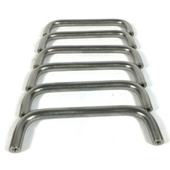 6 U Shape Door Drawer Cabinet Pulls Chrome Finish 3-13/16 Hole Spacing No Screws