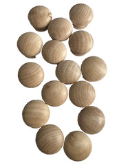 Wood Cabinet Hardware Doors Drawers Unpainted Knobs Wooden Lot Of 15