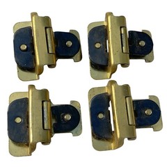 Vintage Style Amerock Double Demountable Cabinet Hinge 3/8″ Inset Polished Brass